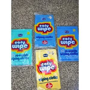 Vintage 1980s Magla Easy Wipes wiping cloths - 4 packs